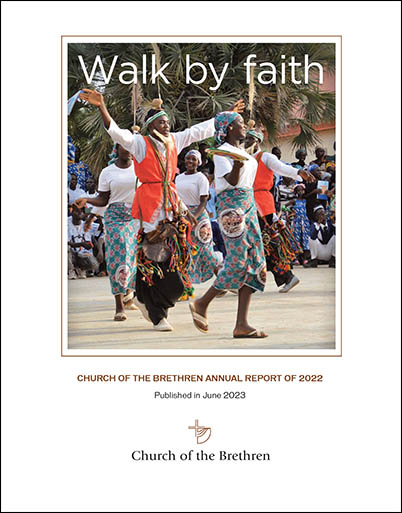 Cover of 2023 Church of the Brethren text annual report