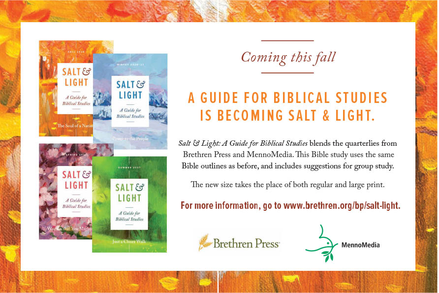 A Guide for Biblical Studies is becoming Salt and Light