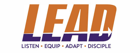 Logo di cunferenza LEAD: Ascolta - Equipa - Adatta - Discipuli