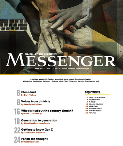Messenger June 2022 table of contents