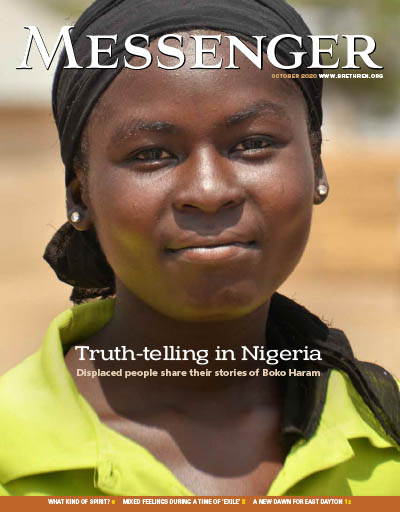 Nigerian woman with title "Truth-telling in Nigeria"