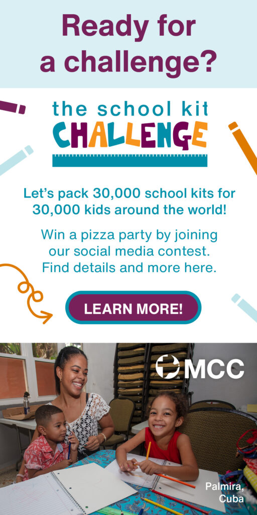 The School Kit Challenge - let's pack 30,000 school kits for kids around the world! - MCC