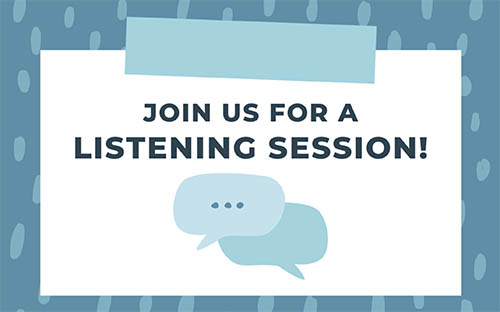 انضموا إلينا في جلسة استماع!