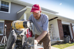 Brethren Disaster Ministries Rebuilding Program volunteer at an Ohio job site