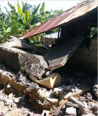 Earthquake damage in Haiti.