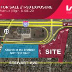 Realtor map of vacant land for sale in Elgin, Ill. by the Church of the Brethren