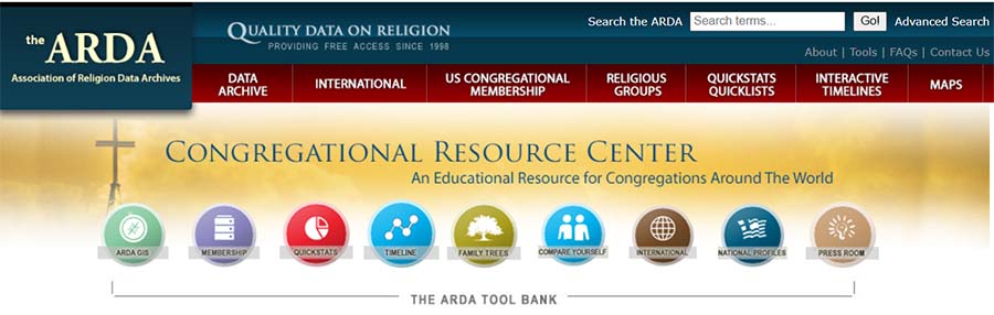 Association of Religion Data Archives Congregational Resource Center