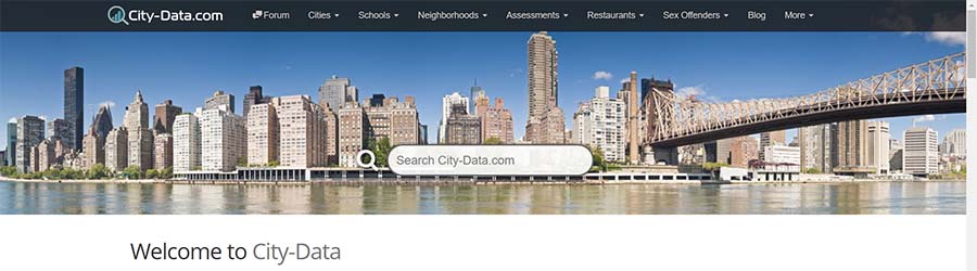 City-Data.com website heading