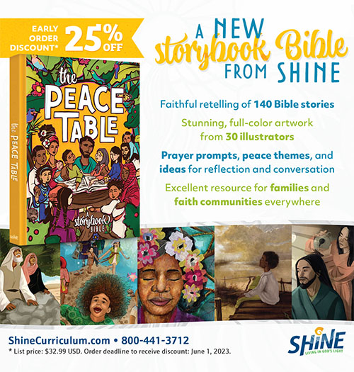 The Peace Table storybook Bible. 25% discount if ordered by June 1