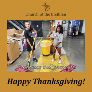 Seek peace and prosperity. Happy Thanksgiving!