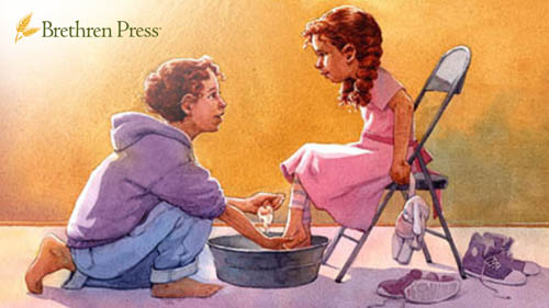 Washing My Sister's Feet cover image of one sister washing the other's feet