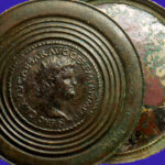 First century bronze mirror with image of Nero